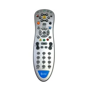 GENUINE OEM AT&T U-VERSE‎ SILVER REMOTE CONTROL RC1534801/00 TESTED WORKS